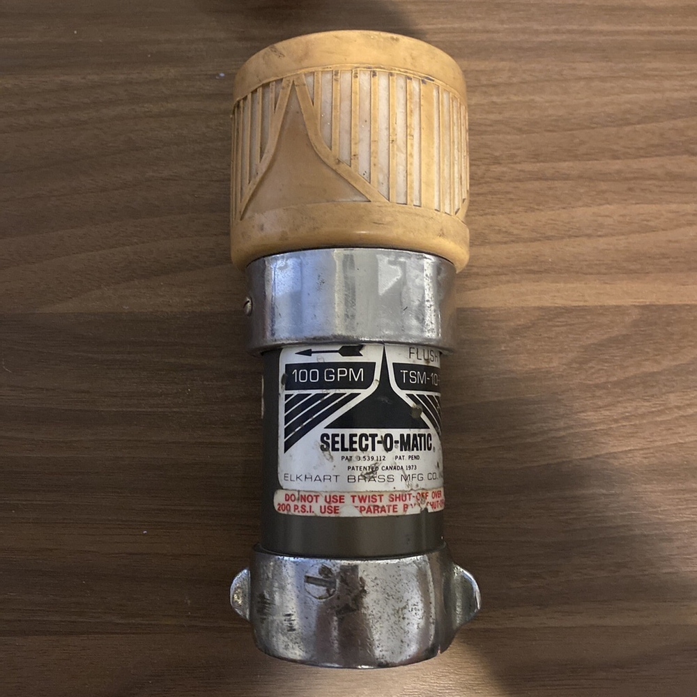ELKHART BRASS MFG, SELECT-O-MATIC NOZZLE, 100 GPM, 1.5" HOSE